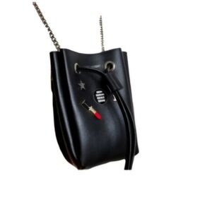 Yves Saint Laurent Black Leather Crossbody Bag